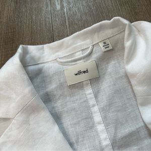 Aritzia Wilfred Freeform Linen Shirt - White